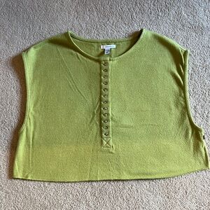 Sisstrevolution Olive Green Sleeveless Top